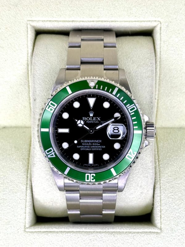 2009 Rolex Submariner “Kermit” 40mm 16610LV Stainless Steel Black Dial (No. 2 of 2) for sale