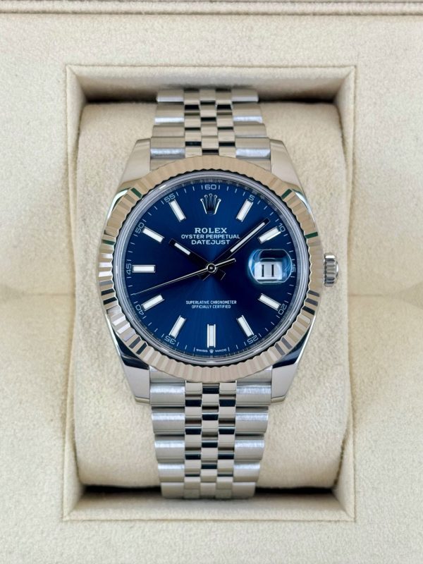 2022 Rolex Datejust 41mm 126334 Stainless Steel Jubilee Blue Dial (No. 2 of 2) for sale
