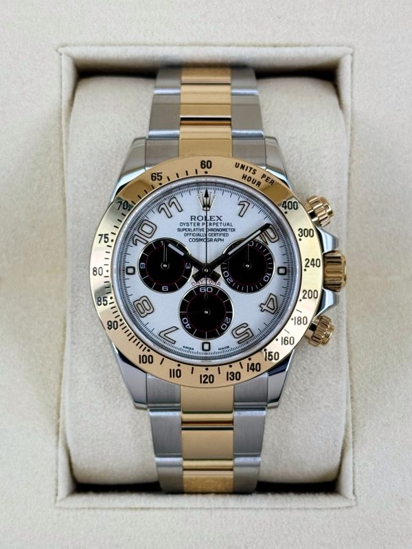 2016 Rolex Daytona 40mm 116523 White Panda Arabic Racing Dial for sale
