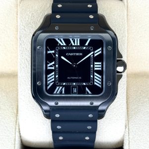 2023 Cartier Santos De Cartier 39.8mm WSSA0039 Steel Black Dial (No. 2 of 2) for sale