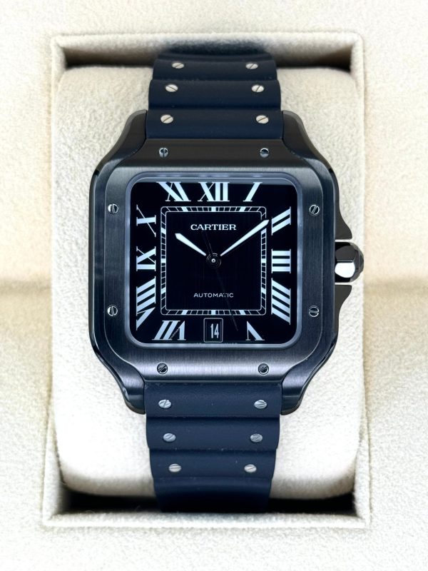 2023 Cartier Santos De Cartier 39.8mm WSSA0039 Steel Black Dial (No. 2 of 2) for sale