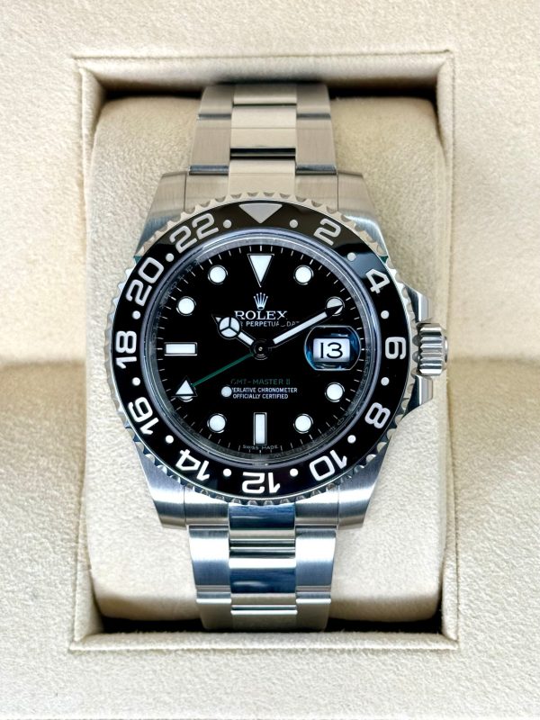 2017 Rolex GMT-Master II 40mm 116710LN Stainless Steel Black Dial for sale