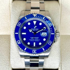 2018 Rolex Submariner “Smurf” 40mm 116619LB White Gold Blue Dial (No. 1 of 3) for sale