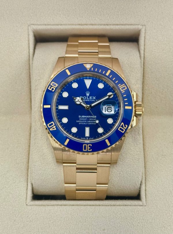 2024 Rolex Submariner “Bluesy” 41mm 126618LB Yellow Gold Blue Dial (No. 2 of 2) for sale