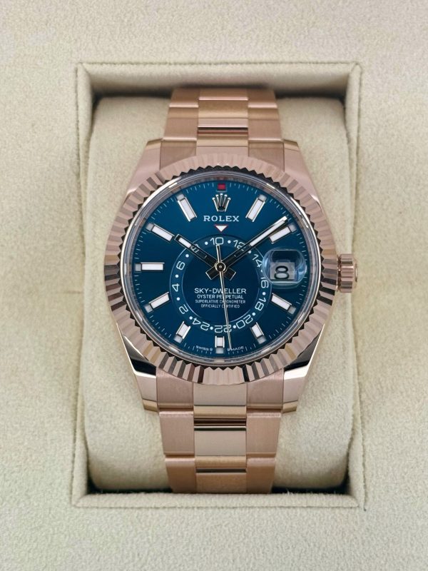 2024 Rolex Sky-Dweller 42mm 336935 Rose Gold Blue Dial (Unworn) for sale