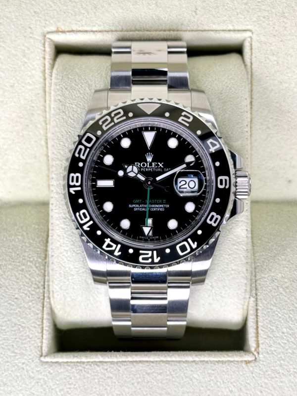 2012 Rolex GMT-Master II 40mm 116710LN Stainless Steel Black Dial (No. 3 of 7) for sale