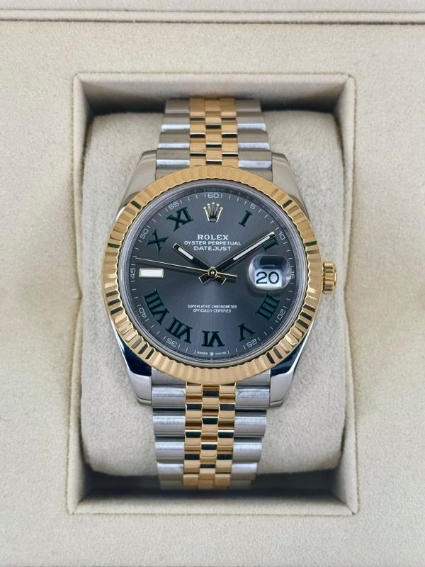 2022 Rolex Datejust 41mm 126333 Two-Tone Jubilee Wimbledon Dial for sale