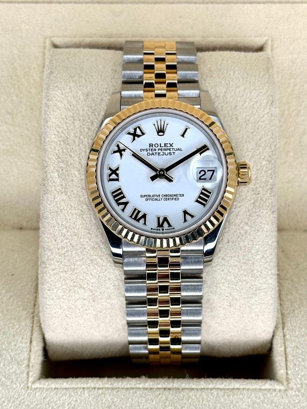 2022 Rolex Lady Datejust 31mm 278273 Jubilee White Roman Numeral Dial for sale