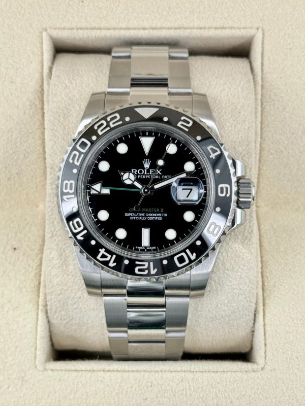 2012 Rolex GMT-Master II 40mm 116710LN Stainless Steel Black Dial (No. 2 of 7) for sale