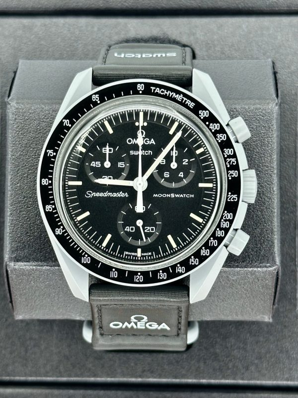 Omega S033M100 Bioceramic Moon Swatch  – Mission to the Moon (Unworn) for sale