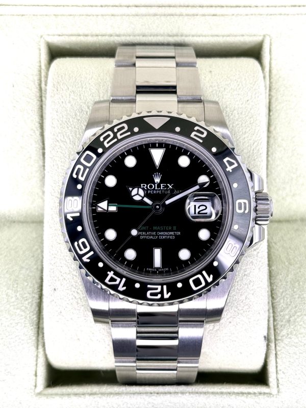 2012 Rolex GMT-Master II 40mm 116710LN Stainless Steel Black Dial (No. 4 of 7) for sale