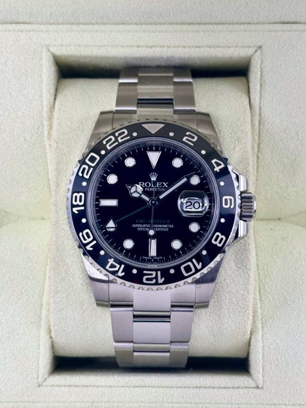 Rolex GMT-Master II 40mm 116710LN Stainless Steel Black Dial (No. 1 of 2) for sale