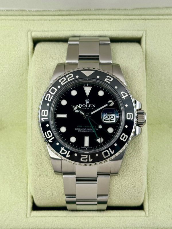 2012 Rolex GMT-Master II 40mm 116710LN Stainless Steel Black Dial (No. 7 of 7) for sale