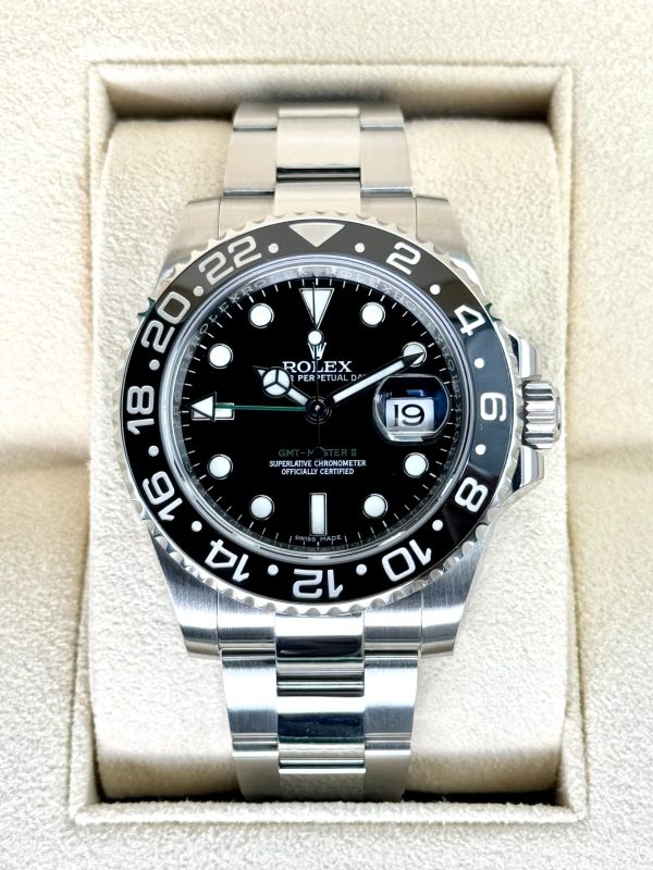 2015 Rolex GMT-Master II 40mm 116710LN Stainless Steel Black Dial (No. 1 of 3) for sale