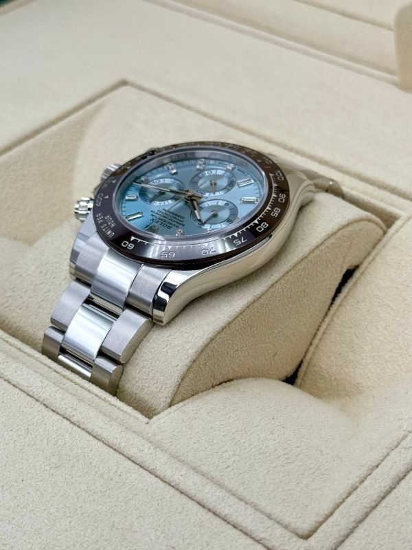 2023 Rolex Daytona 40mm 116506 Platinum Ice Blue Diamond Dial for sale