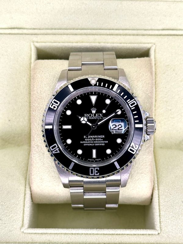 2002 Rolex Submariner Date 40mm 16610 Stainless Steel Black Dial (No. 1 of 2) for sale