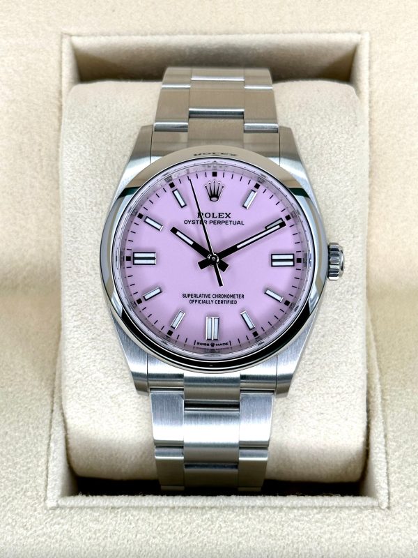 2024 Rolex Oyster Perpetual 36mm 126000 Candy Pink Dial (Unworn) for sale