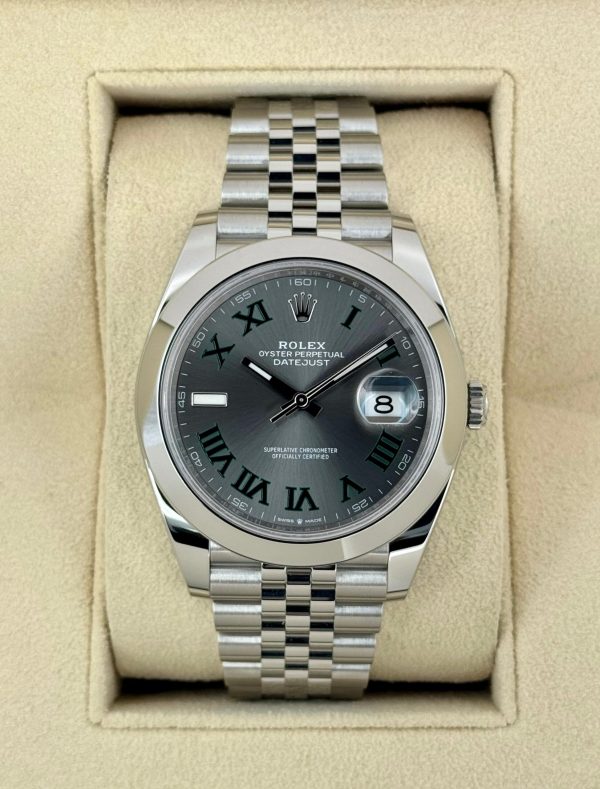 2024 Rolex Datejust 41mm 126300 Jubilee Wimbledon Dial (Unworn) for sale
