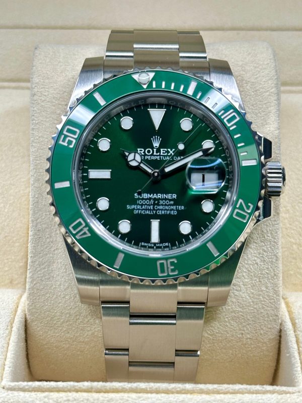 2016 Rolex Submariner “Hulk” 40mm 116610LV Green Dial (No. 2 of 3) for sale