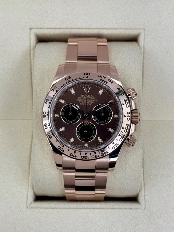 2021 Rolex Daytona 40mm 116505 Rose Gold Chocolate Dial for sale