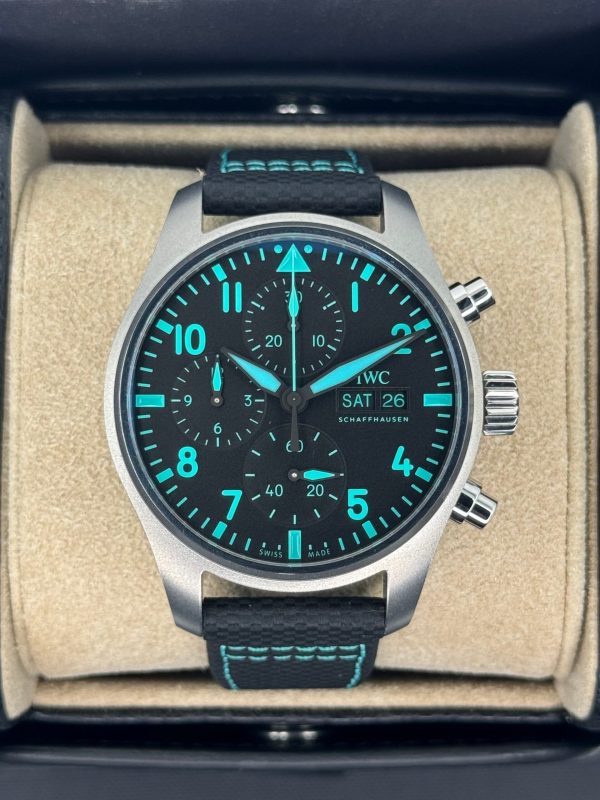 2024 IWC Pilot’s Chronograph 41mm IW388108 Titanium Black Dial for sale