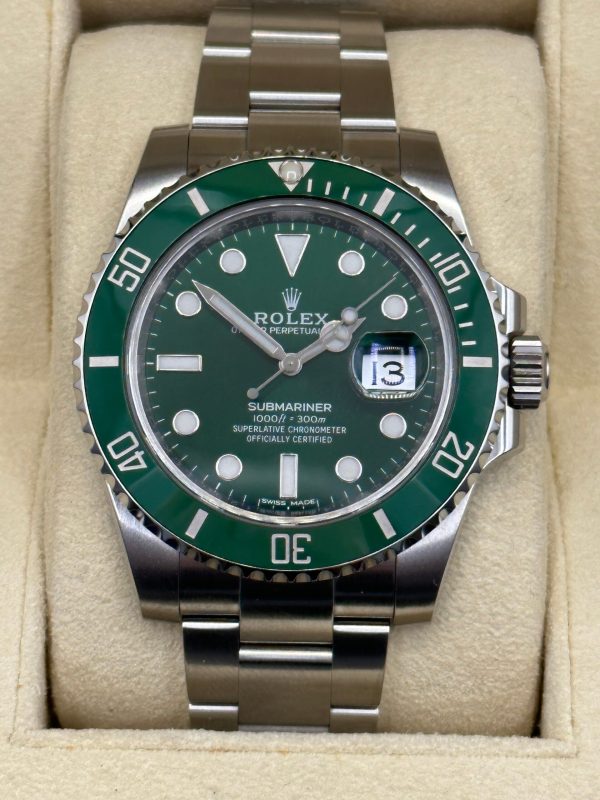 2016 Rolex Submariner “Hulk” 40mm 116610LV Green Dial (No. 3 of 3) for sale