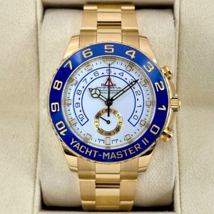 2022 Rolex Yacht-Master II 44mm 116688 18K Yellow Gold White Dial for sale