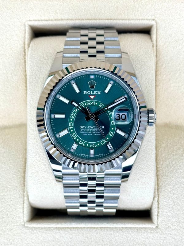 2024 Rolex Sky-Dweller 42mm 336934 Jubilee Mint Green Dial (Unworn) for sale