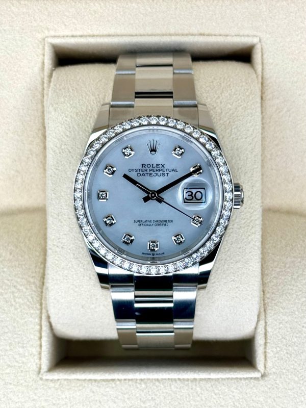 2024 Rolex Datejust 36mm 126284RBR MOP Diamond Dial (Unworn) for sale