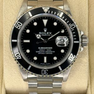 1991 Rolex Submariner Date 40mm 16610 with RSC Card for sale