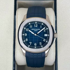 2021 Patek Philippe Aquanaut 5168G 42.2mm White Gold Blue Dial for sale