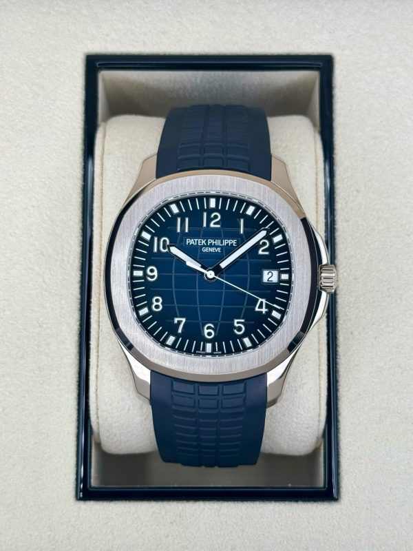 2021 Patek Philippe Aquanaut 5168G 42.2mm White Gold Blue Dial for sale