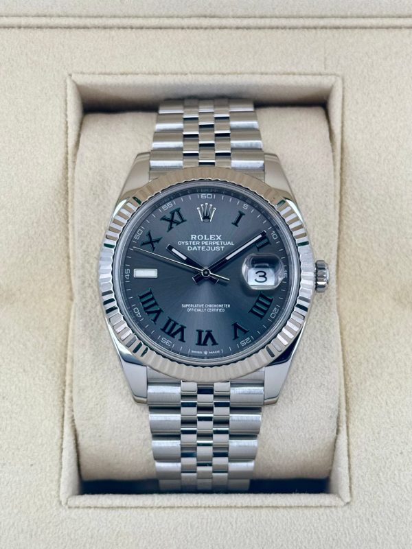 2020 Rolex Datejust 41mm 126334 Stainless Steel Jubilee Wimbledon Dial for sale