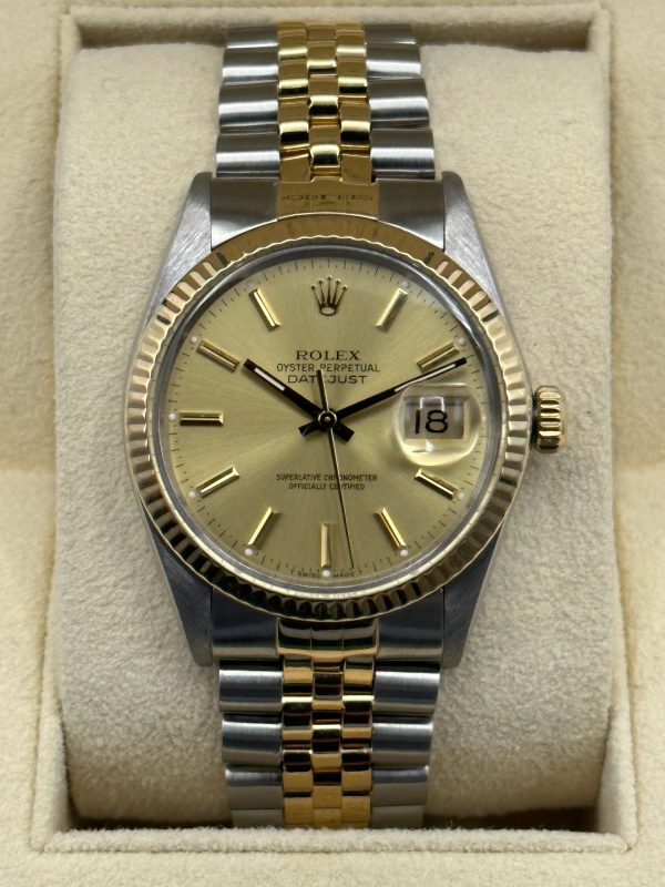1987 Rolex Datejust 36mm 16013 Champagne Dial for sale