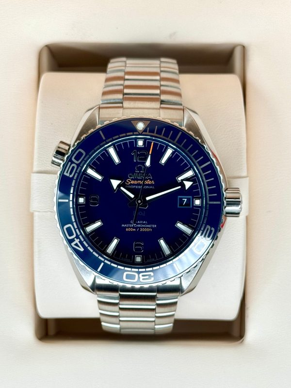 2019 Omega Seamaster Planet Ocean 43.5mm 215.30.44.21.03.001 Blue Dial for sale