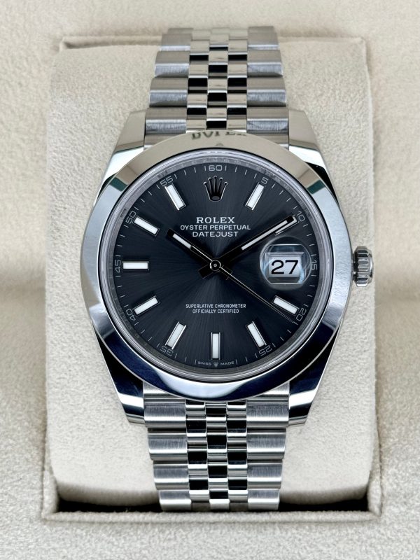 Rolex 2023 Datejust 41mm 126300 Jubilee Rhodium Dial (Unworn) for sale