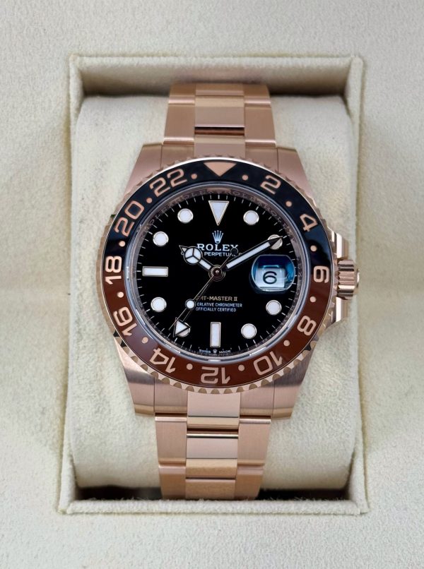 2023 Rolex GMT-Master II “Rootbeer” 40mm 126715CHNR Rose Gold (Unworn) for sale