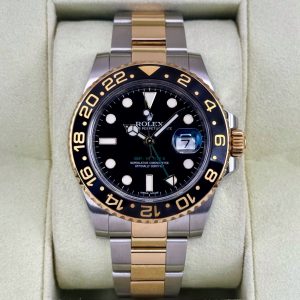 2013 Rolex GMT-Master II 40mm 116713LN Two-Tone Black Dial for sale