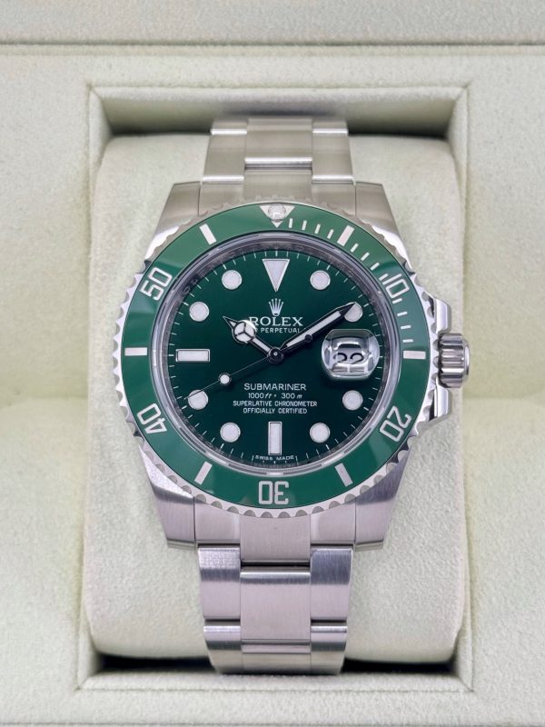 2013 Rolex Submariner “Hulk” 40mm 116610LV Green Dial for sale