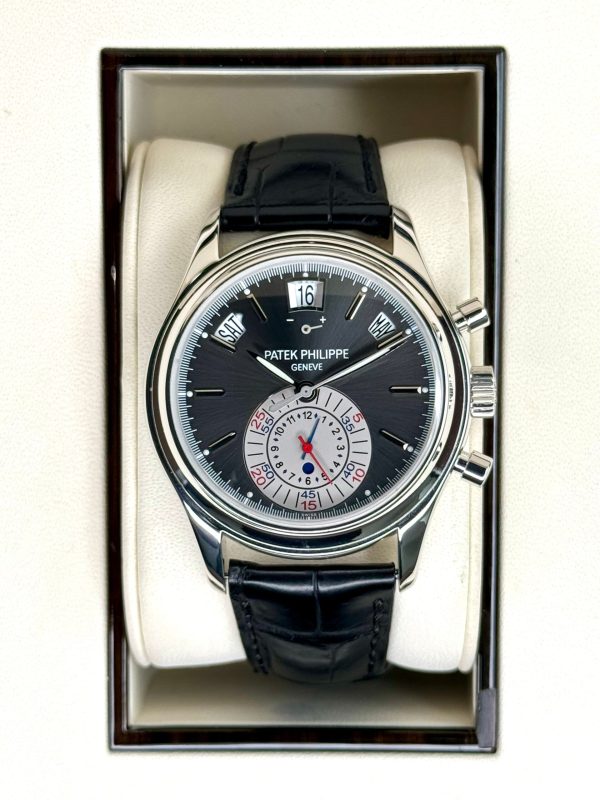 2006 Patek Phillippe Annual Calendar Chrono 40.5mm 5960P Black Dial for sale