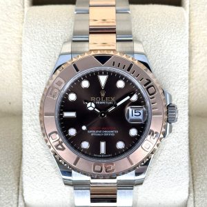 2023 Rolex Yacht-Master 37mm 268621 Two-Tone Chocolate Dial for sale