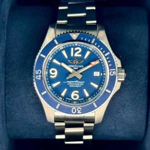 2024 Breitling Superocean 42mm A17366 Stainless Steel Blue Dial for sale