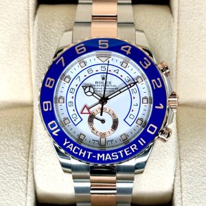 2022 Rolex Yacht-Master II 44mm 116681 Two-Tone White Dial for sale