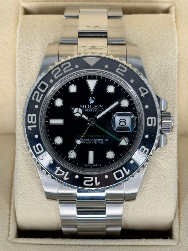 2013 Rolex GMT-Master II 40mm 116710LN Stainless Steel Black Dial (No. 2 of 4) for sale