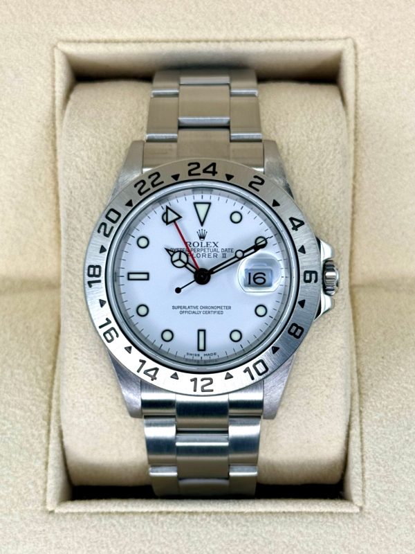 2006 Rolex Explorer II 40mm 16570 Stainless Steel Polar White Dial for sale