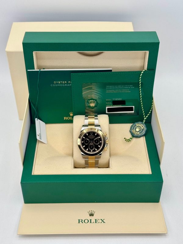 2023 Rolex Daytona 40mm 116503 Two-Tone Black Dial for sale