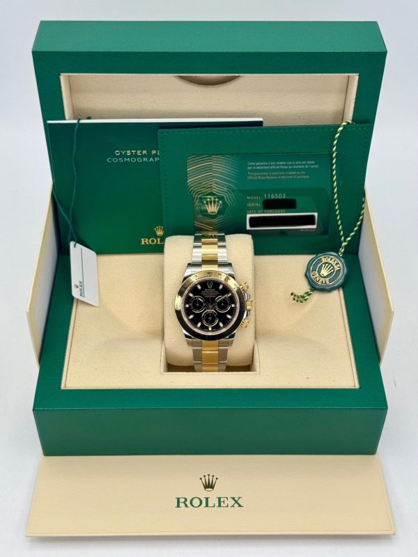 2023 Rolex Daytona 40mm 116503 Two-Tone Black Dial for sale