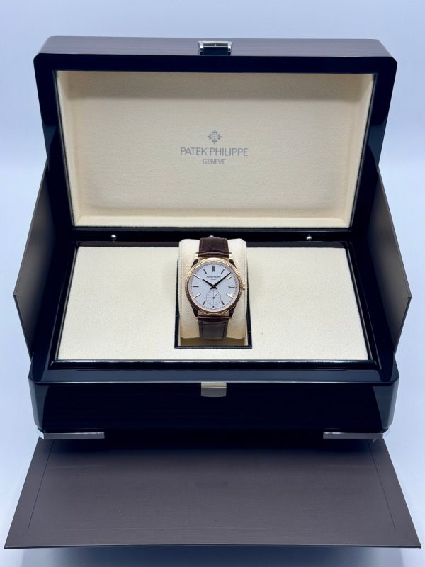 Patek Philippe Calatrava 40mm 6119R Rose Gold White Dial for sale