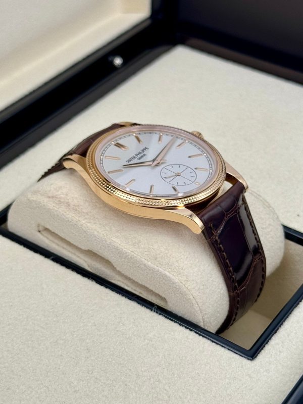 Patek Philippe Calatrava 40mm 6119R Rose Gold White Dial for sale