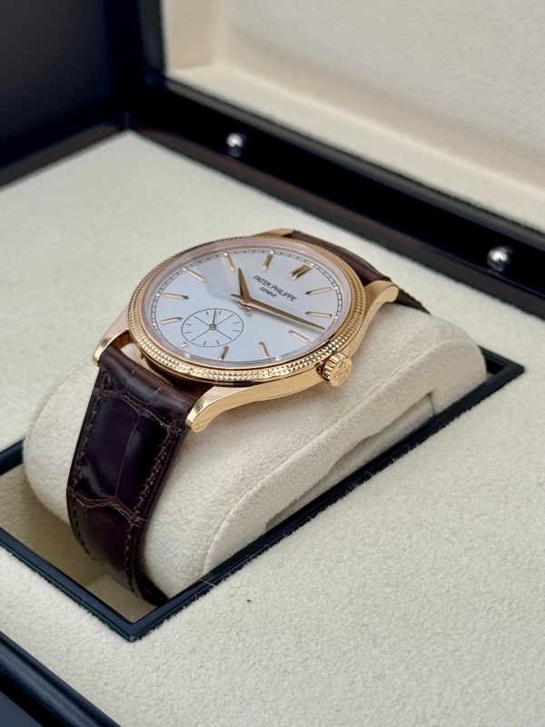 Patek Philippe Calatrava 40mm 6119R Rose Gold White Dial for sale